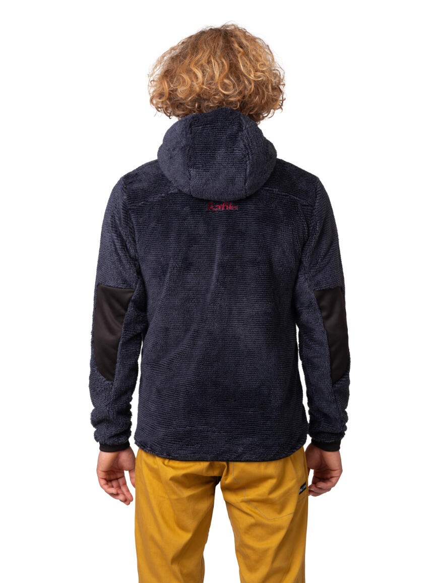 Sweat zippé Rafiki HULK homme dark navy polarstretch Loft‑fleece isolant capuche 6/7