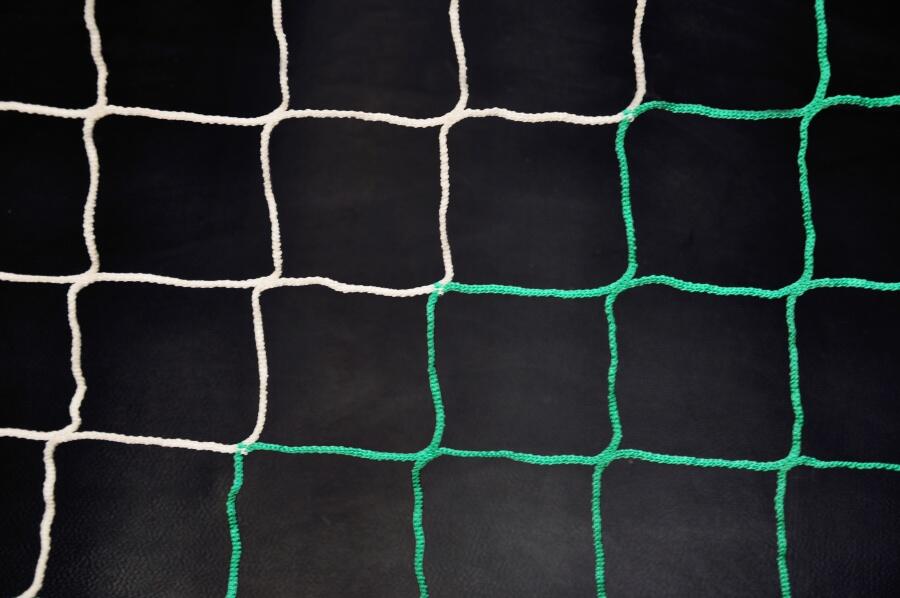 Rete da calcio a 11 da 4mm - Bianca e verde - 7,32 x 2,44 x 2 x 2 m 3/3