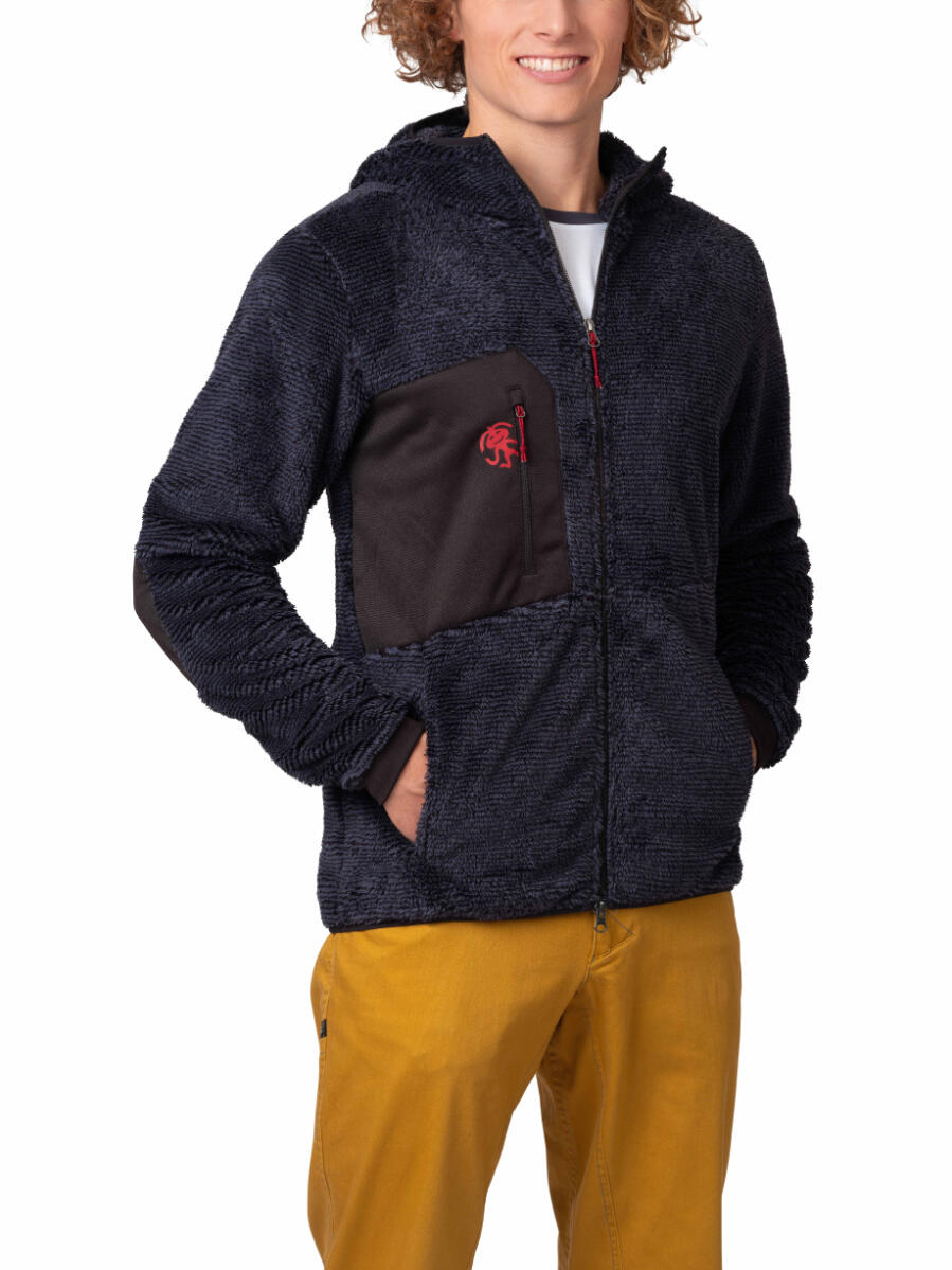 Sweat zippé Rafiki HULK homme dark navy polarstretch Loft‑fleece isolant capuche 4/7