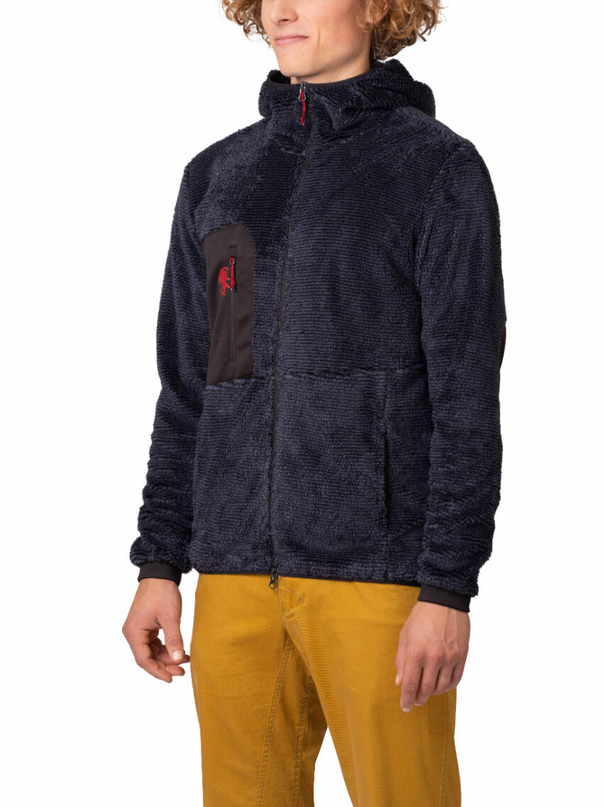 Rafiki warme en lichte hoodie voor heren, met doorlopende rits en fleecevoering 3/7