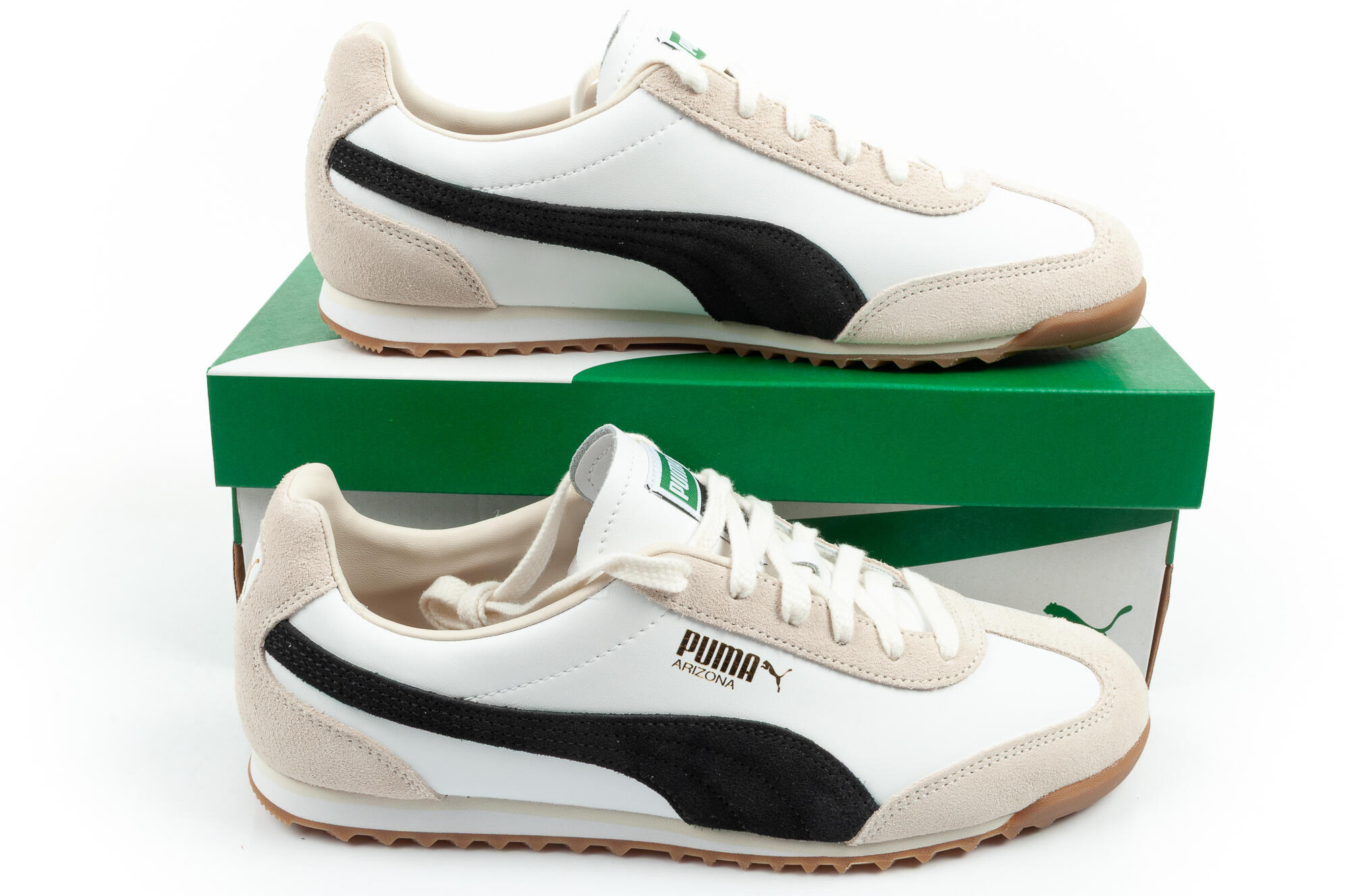 Tênis feminino Puma Arizona retro branco. 7/7