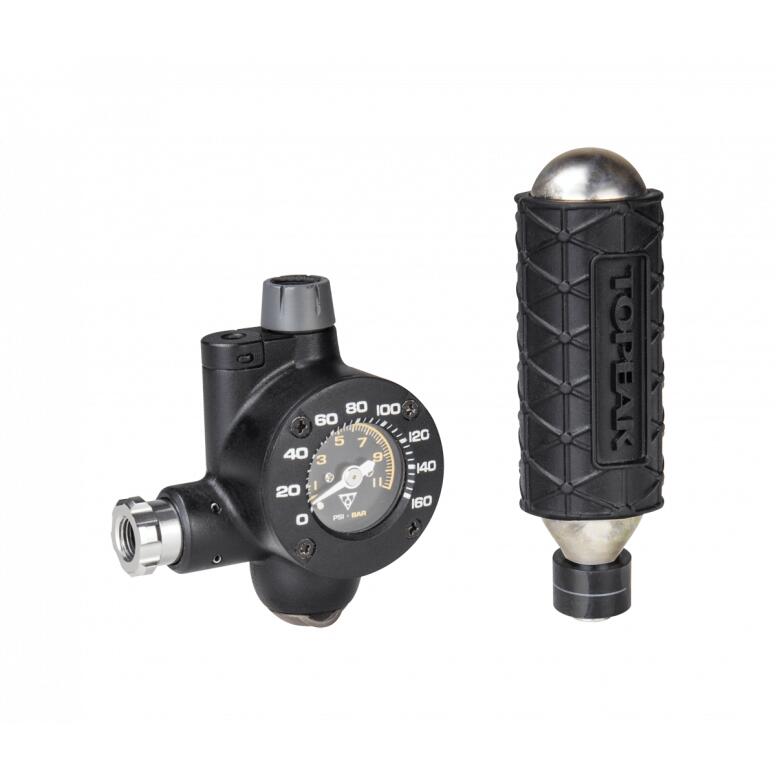 Topeak CO2 Kartuschenpumpe Airbooster_TG, Schwarz 2/7