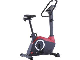 PowerMax Fitness BU-800 Magnetic Upright Bike for Home use, 6kg flywheel, 110kg max user weight, 8 Level tension, 3pcs crank, Multiconsole LCD Display, Hand Pulse Sensor, Adjustable seat, iPad holder