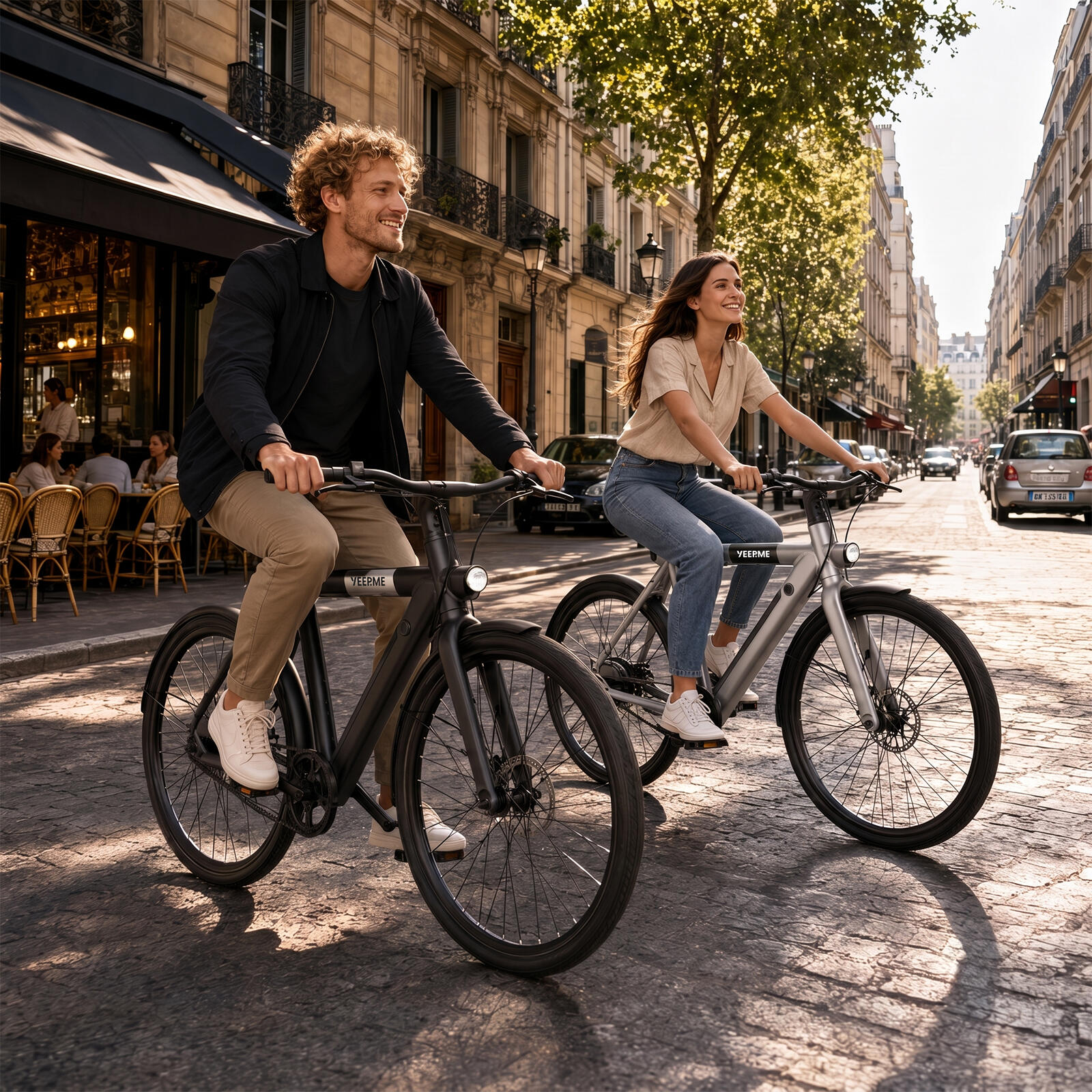YEEP.ME DAY SPORT Vélo Électrique VAE 28'' Courroie Gates 460Wh 80km Urbain 7/9