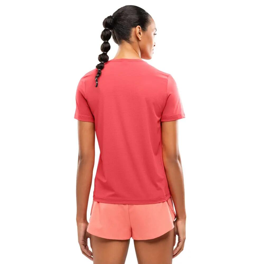 T-shirt running manches courtes femme Fitness Singapore Coral Pink Rose 2/7