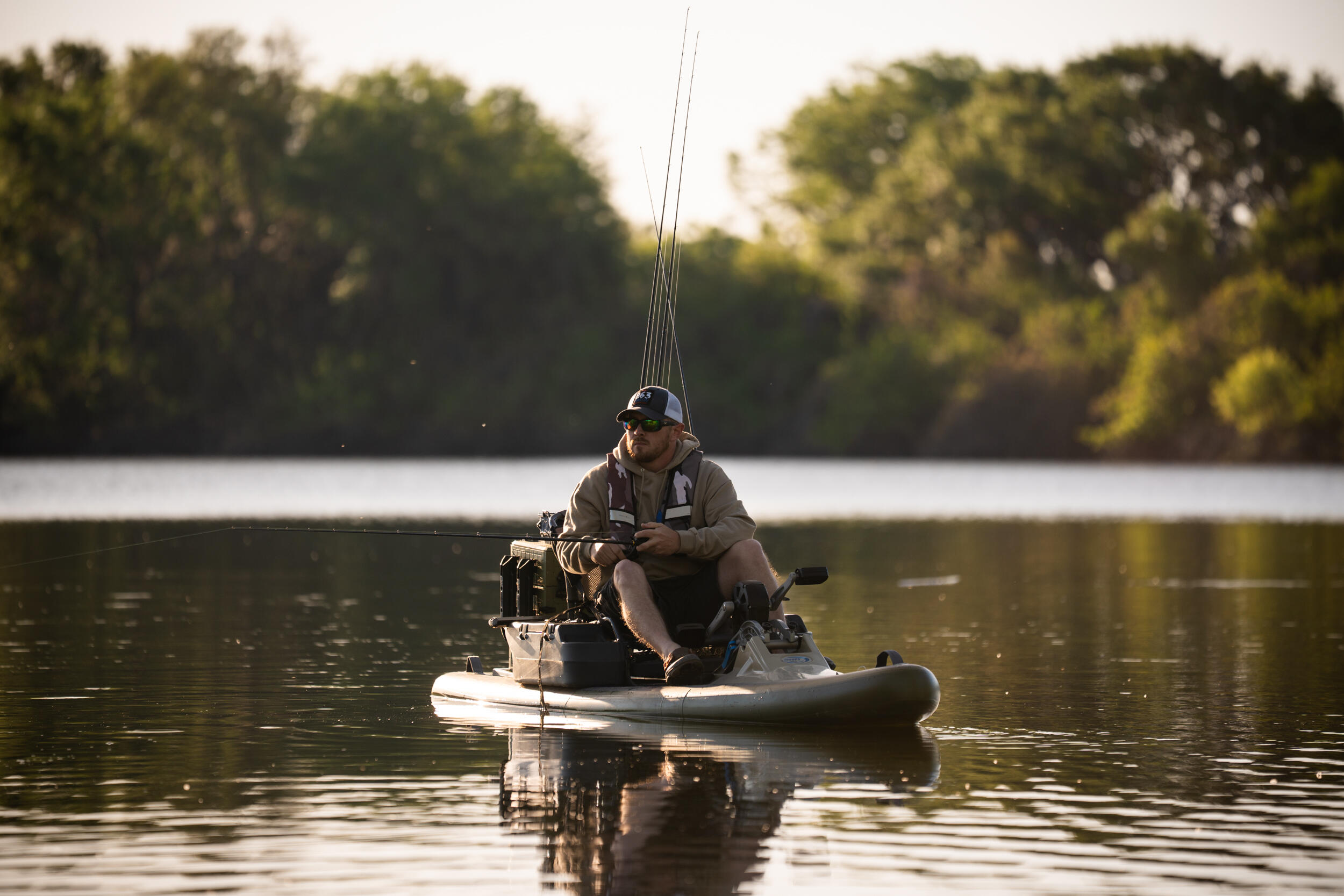 Paddle de pesca a pedal – semi-rígido – desmontável – Airship 3/10