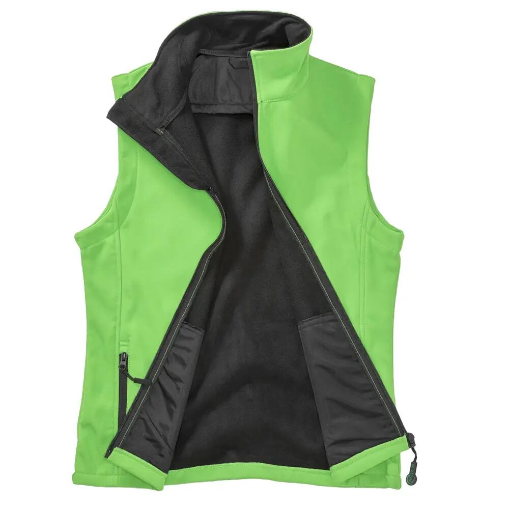 "Printable" Weste für Herren Leuchtend Grün/Schwarz 2/3