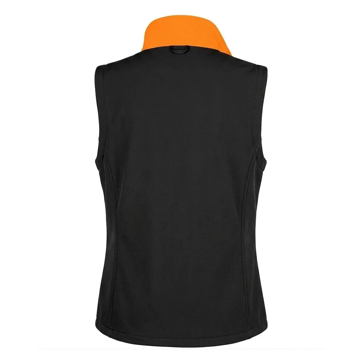 Weste für Damen Schwarz/Orange 2/3