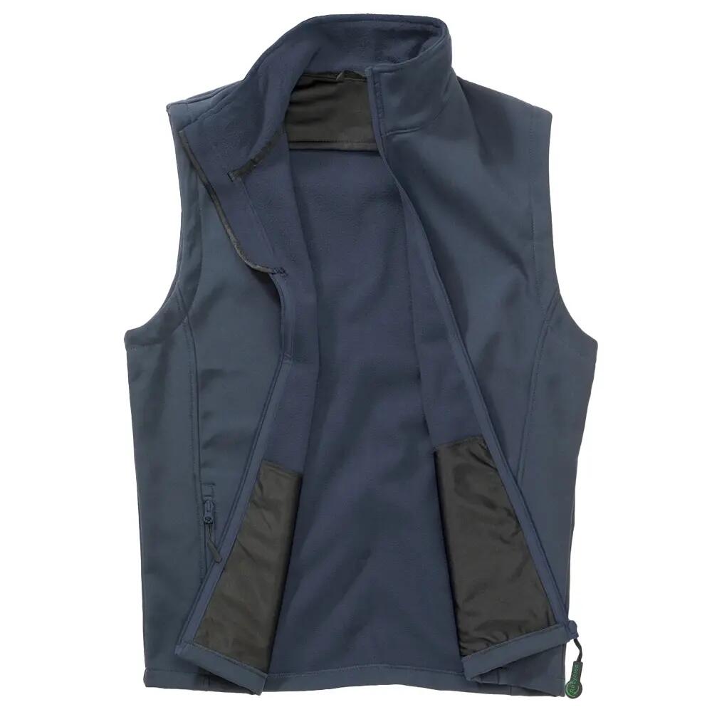 Gilet Imbottito Uomo Result Printable Blu Navy 3/4