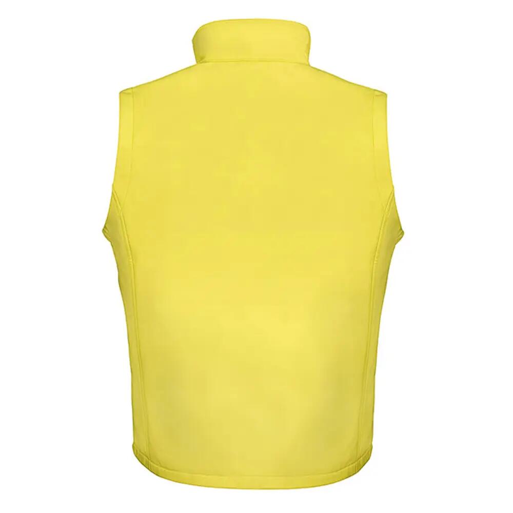 "Printable" Weste für Herren Gelb/Schwarz 3/4