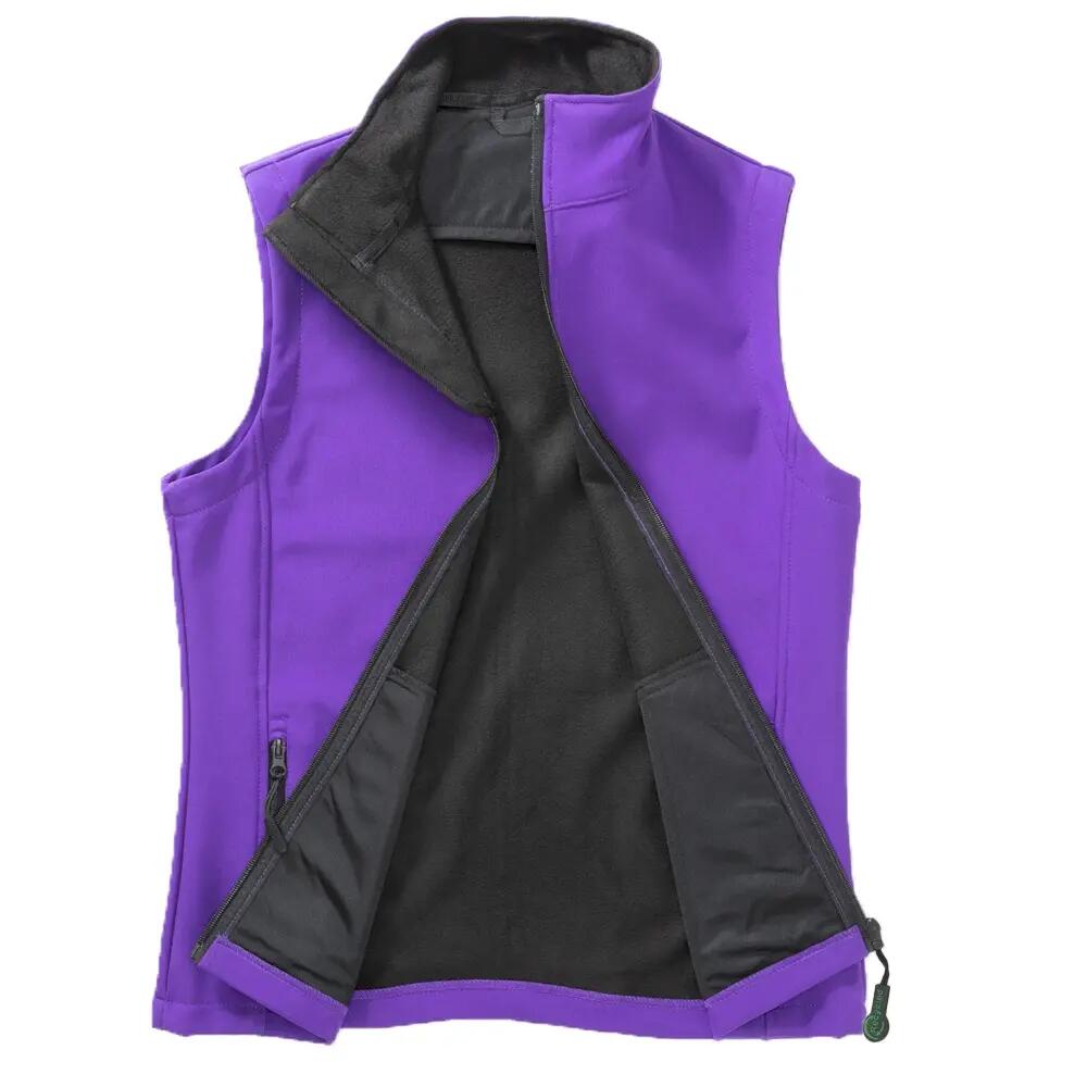 Gilet Imbottito Uomo Result Printable Viola Nero 3/4