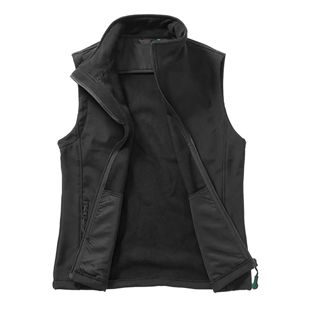 Mens Printable Softshell Body Warmer (Black/Black) 2/3