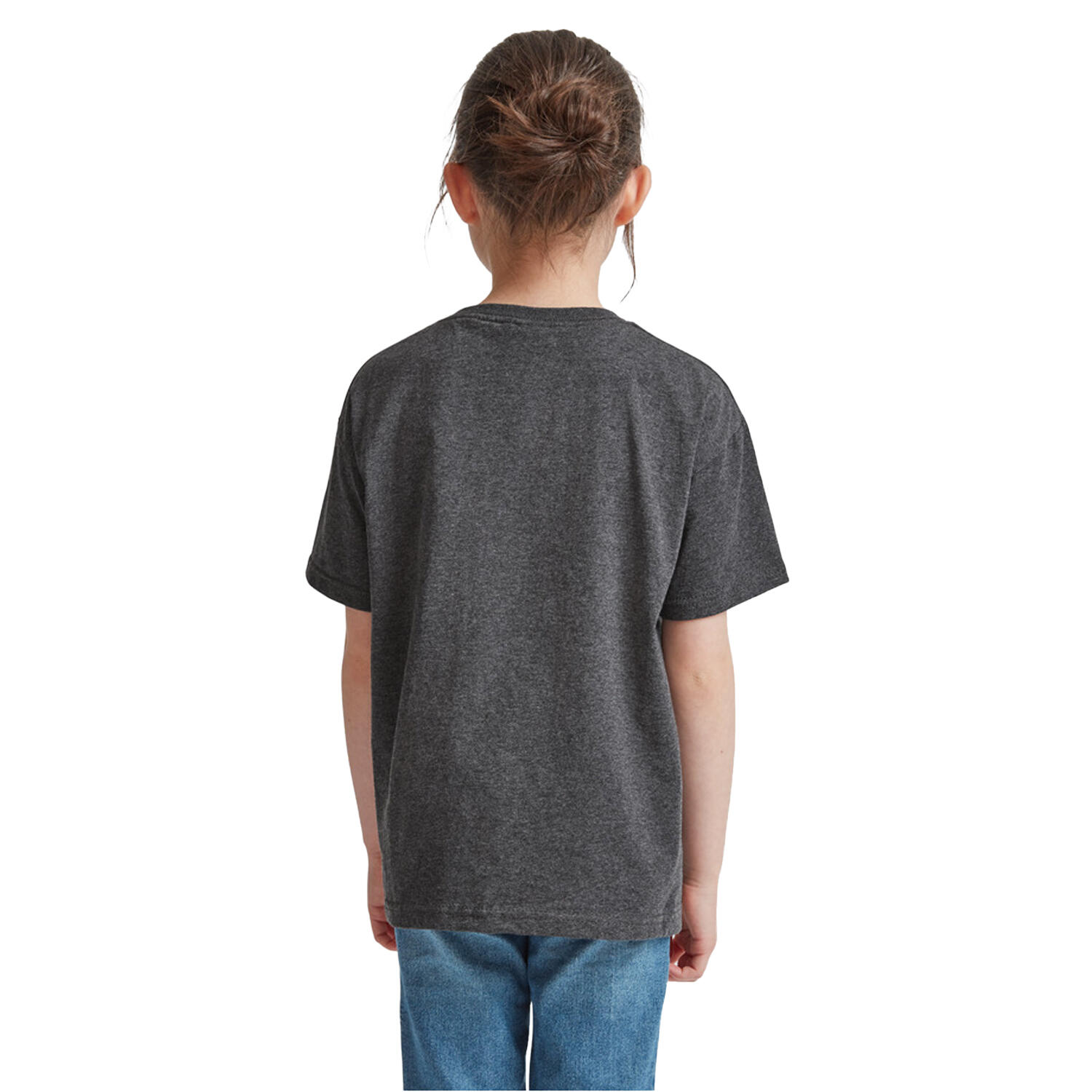 TShirt, kurzärmlig (2 StückPackung) Kinder Dunkelgrau meliert 4/4
