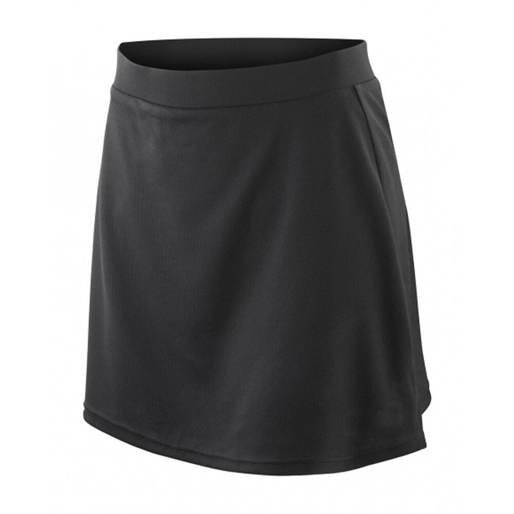 Falda pantalón de deporte de secado rápido resistente al viento para mujer Negro 3/3
