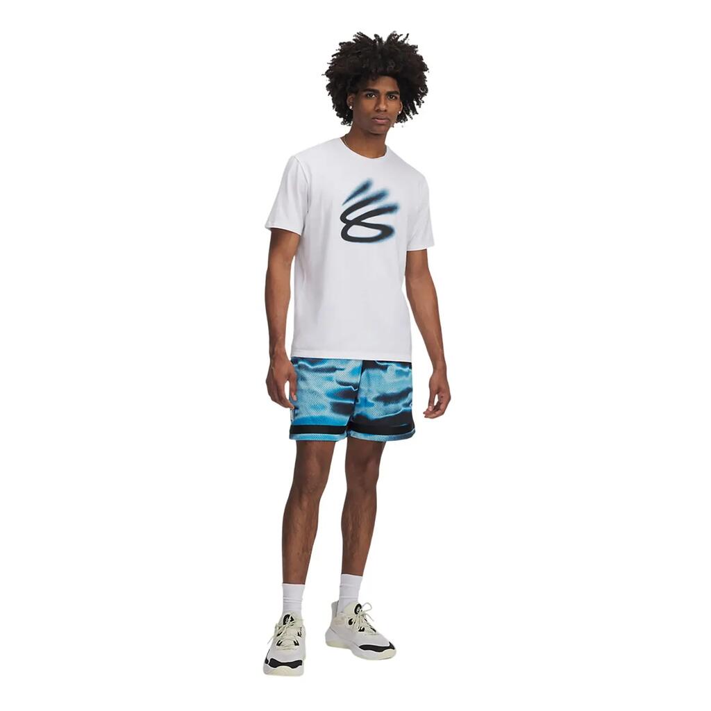 Mens Curry Statement Basketball Shorts (Navy)