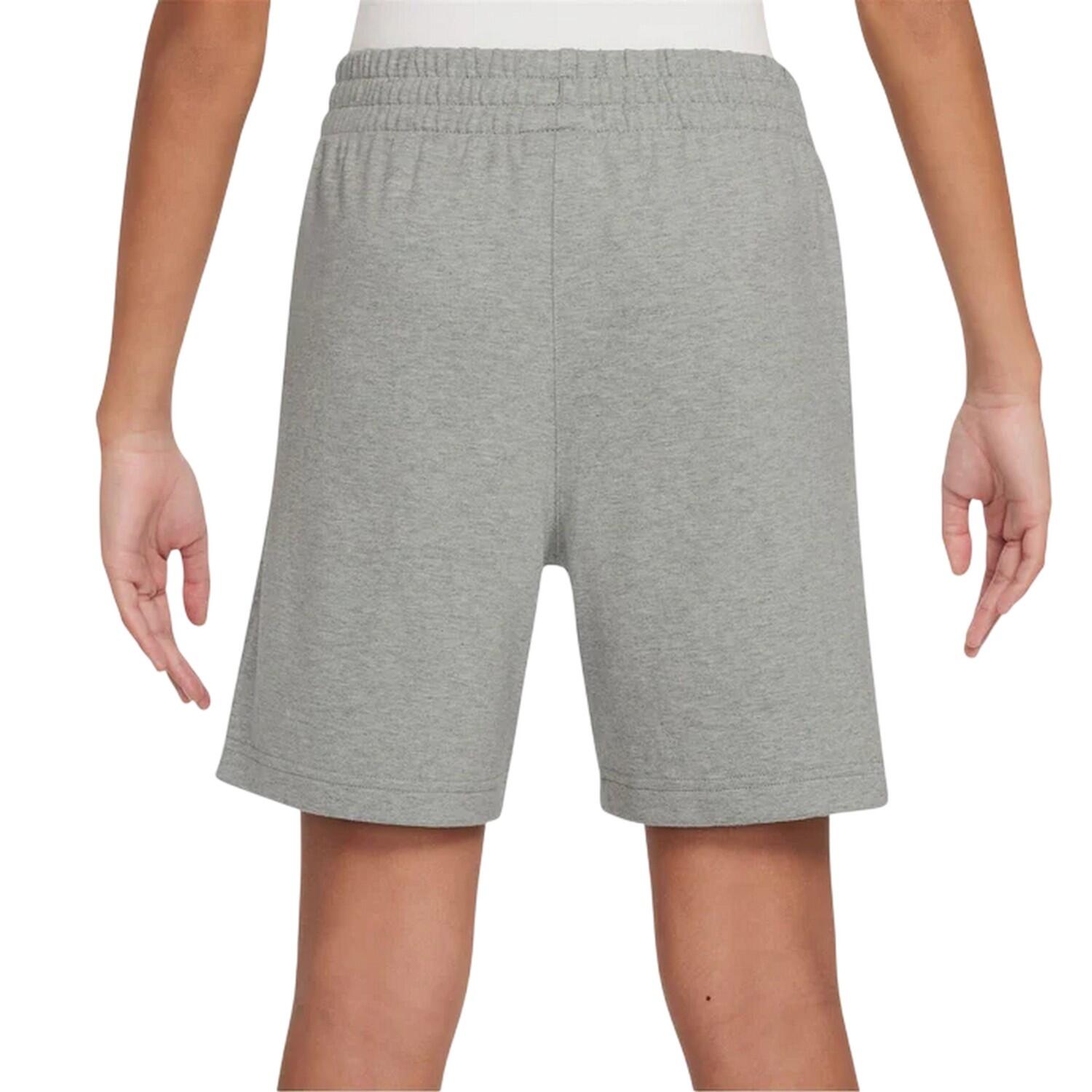 JerseyShorts für Jungen Grau/Schwarz 3/4