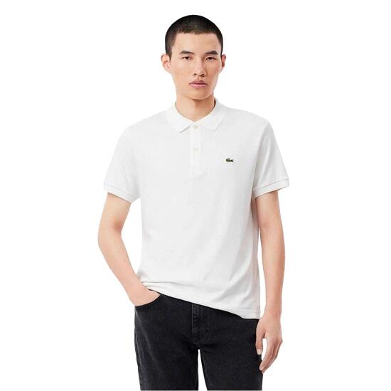Maglietta Polo Cotone Pima Maniche Corte Uomo Lacoste Bianco