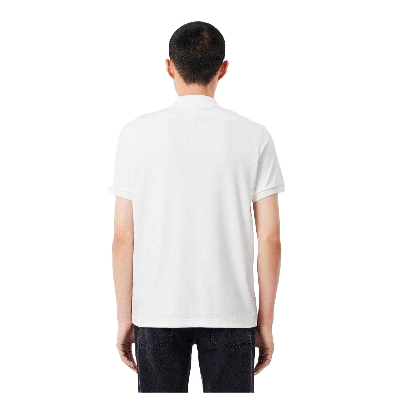 Poloshirt für , PimaBaumwolle (aus Peru), kurzärmlig Herren Weiß 3/4