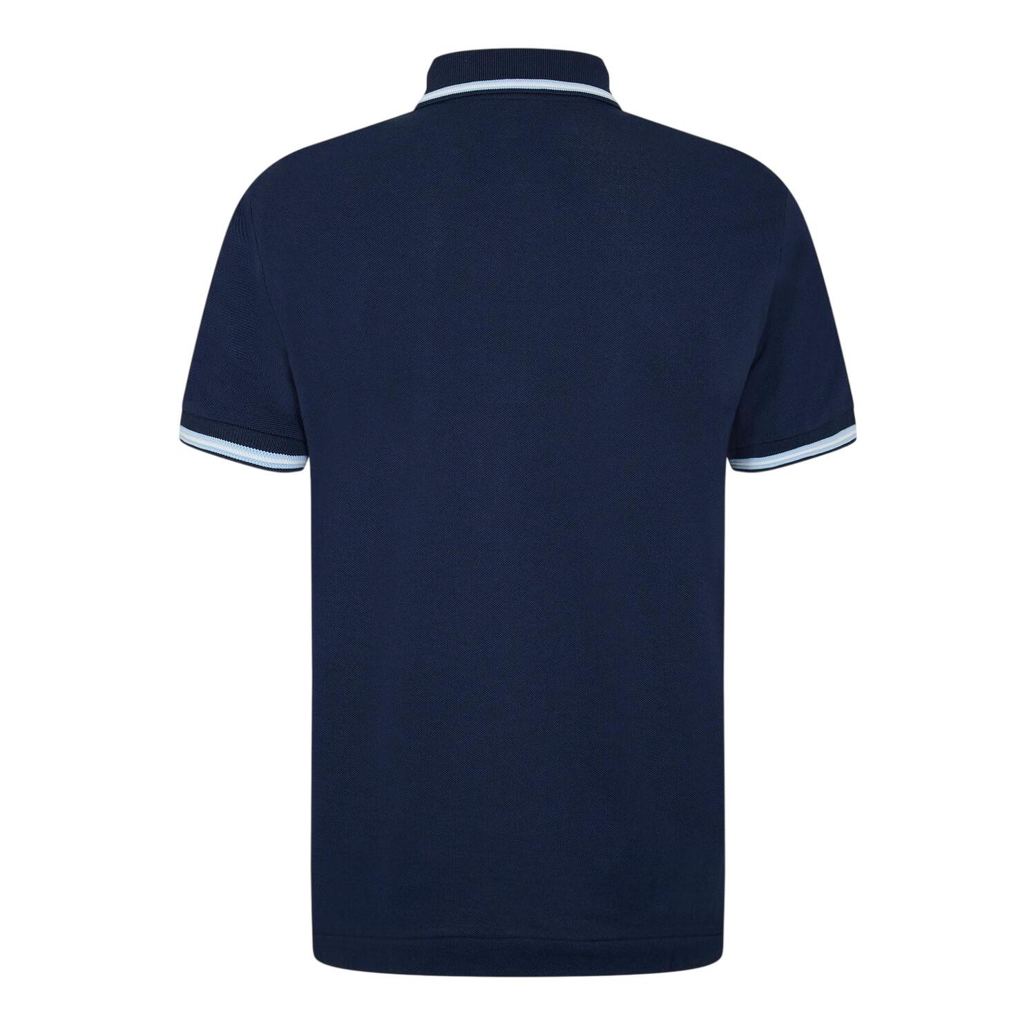 Maglietta Polo Aderente Bordato Maniche Corte Donna Lacoste Blu Navy 2/5