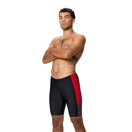 Jammer De Natation À Taille Élastiquée DIVE Homme (Noir / Rouge)