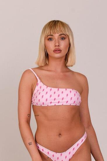 Bikini Top Cold Shoulder Strike of Luck