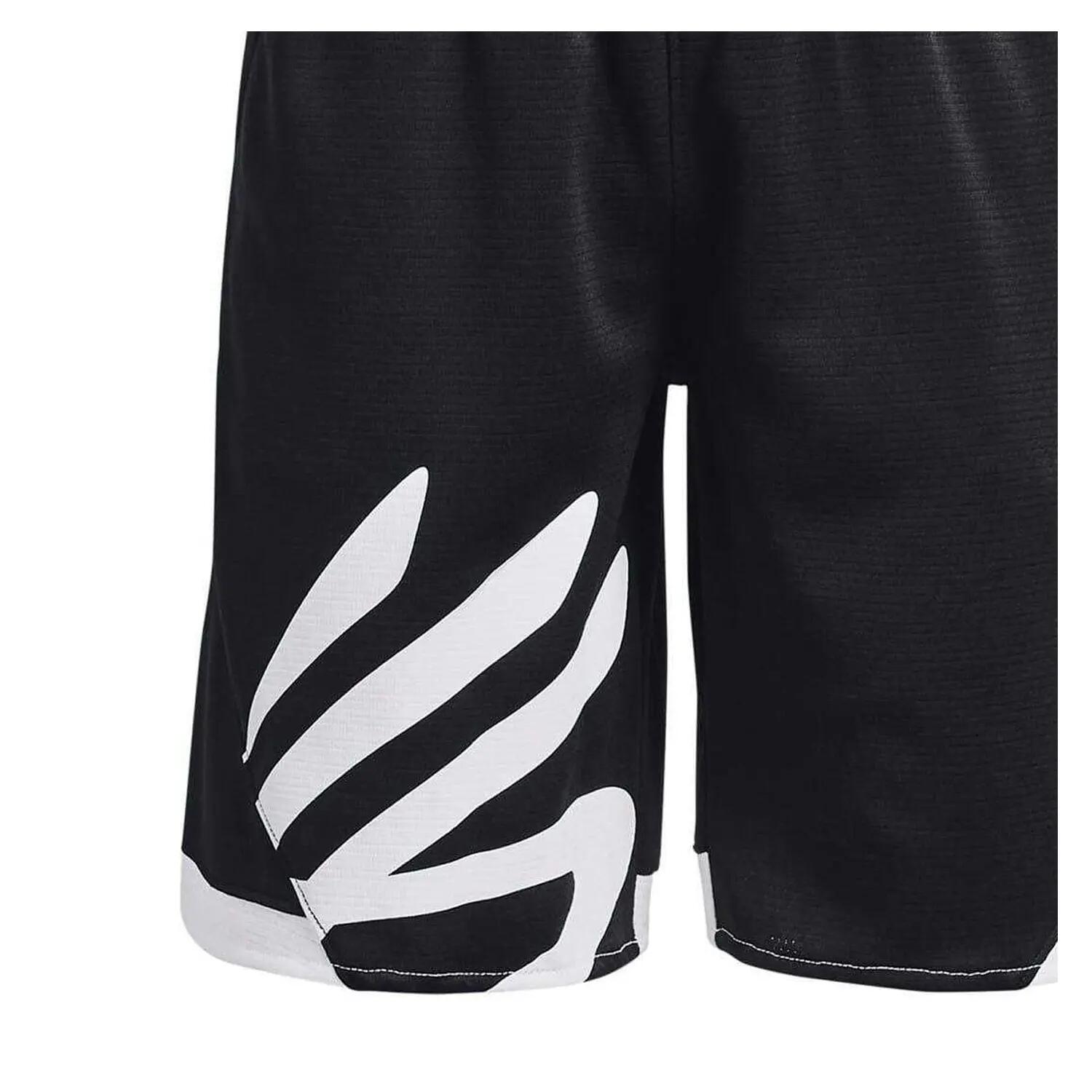Pantaloncini Da Basket Schizzo Ragazzi Under Armour Curry Nero 3/3