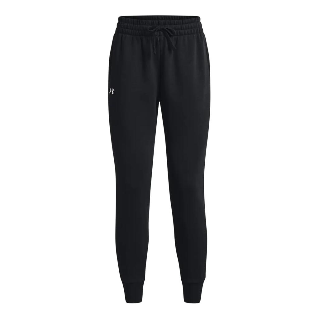 Womens/Ladies Rival Tapered Jogging Bottoms (Black)