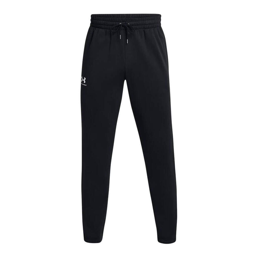 Mens Icon Fleece Tapered Joggers (Black)