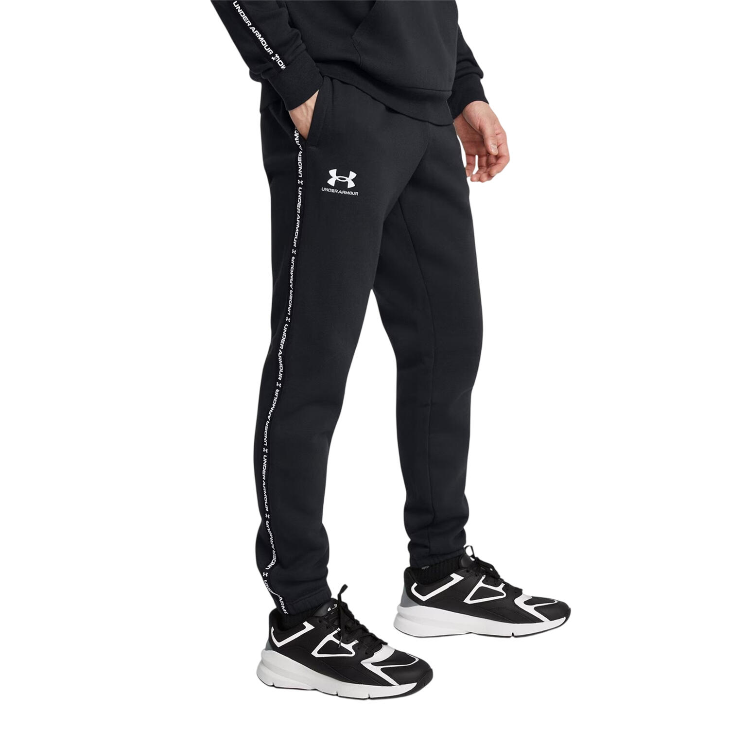 Pantalón de Chándal Icon de Polar para Hombre Negro 3/6