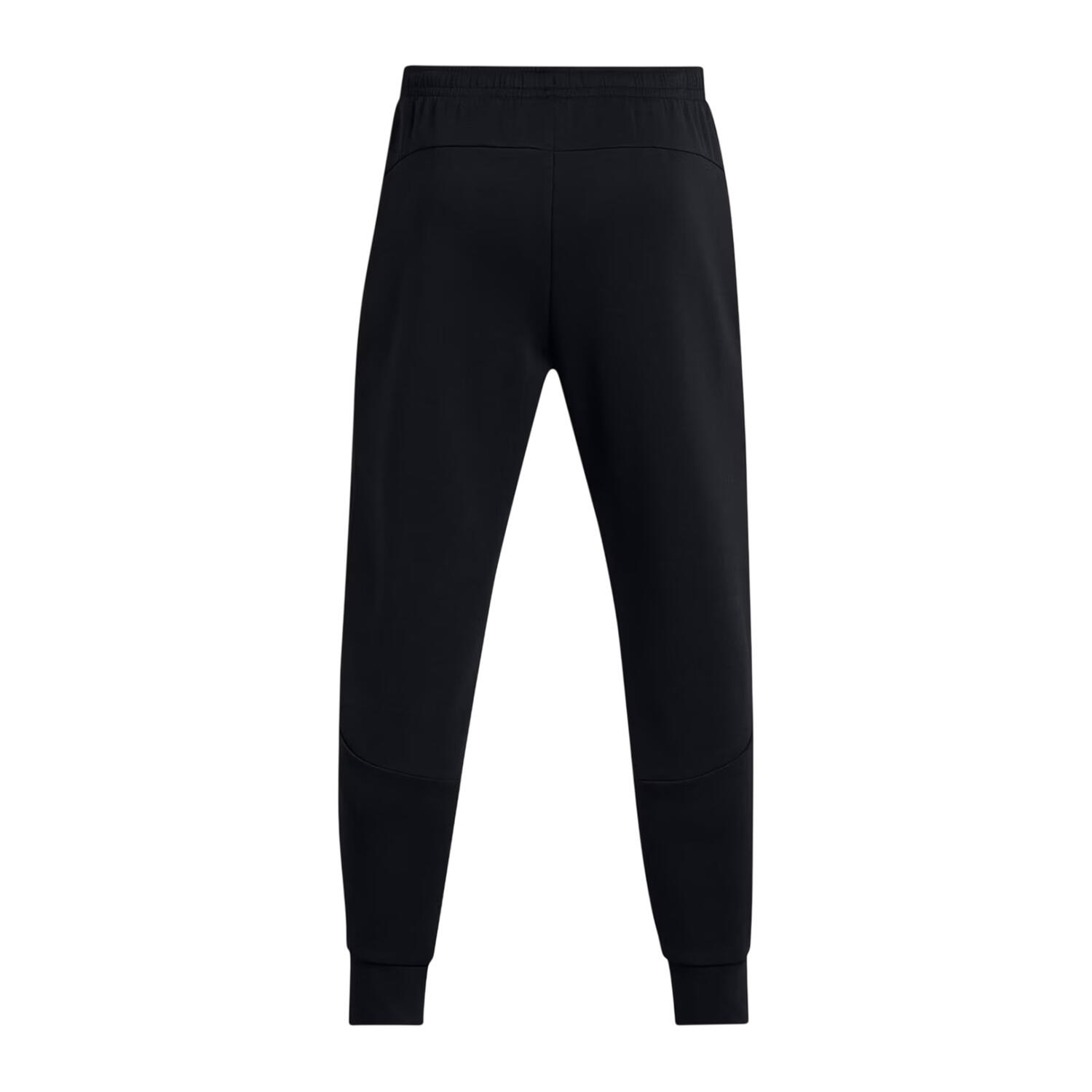 Mens Unstoppable Fleece Slim Joggers (Black) 2/5