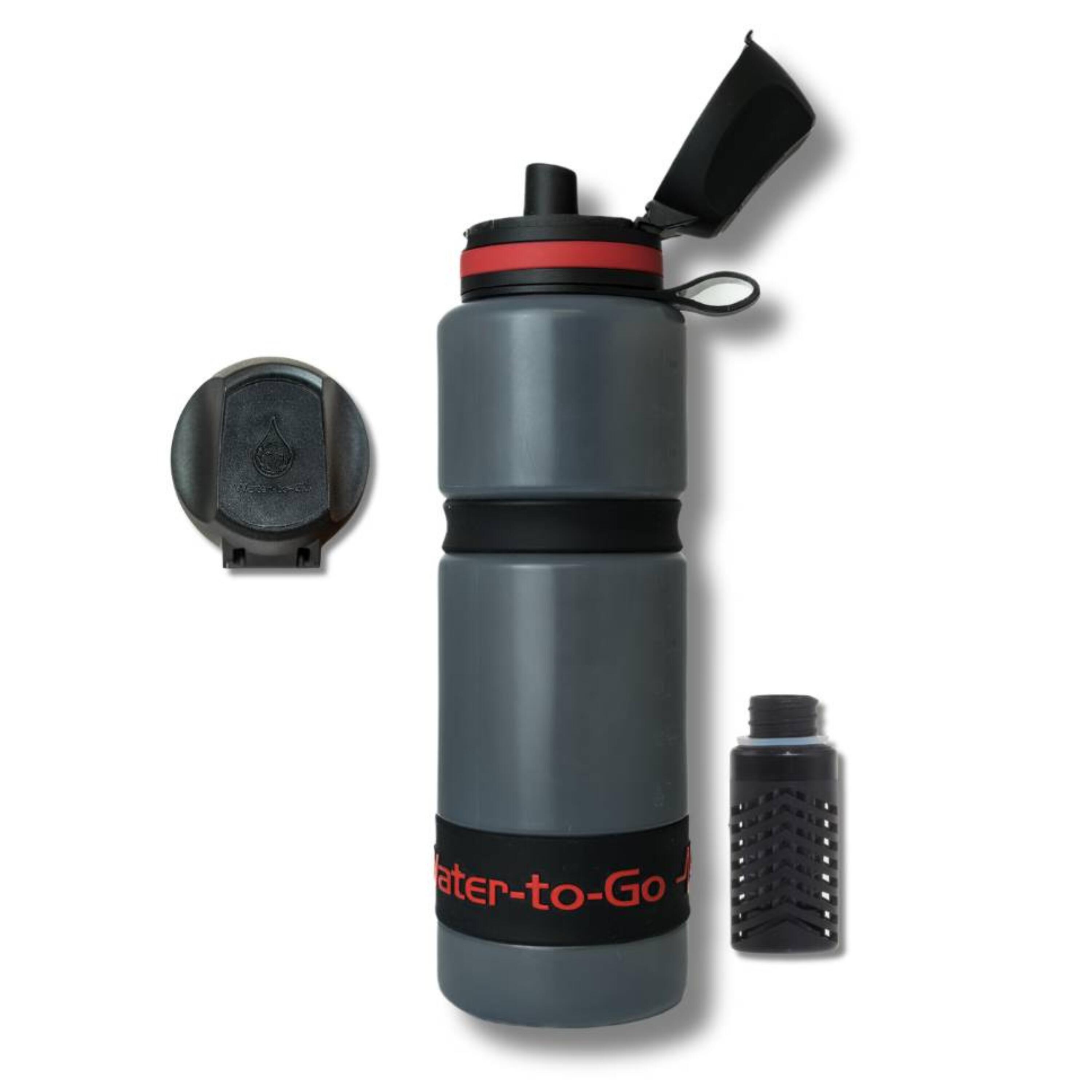 Botella con filtro de 0,75 litros – Water-to-Go Active 75 Roja 3/7