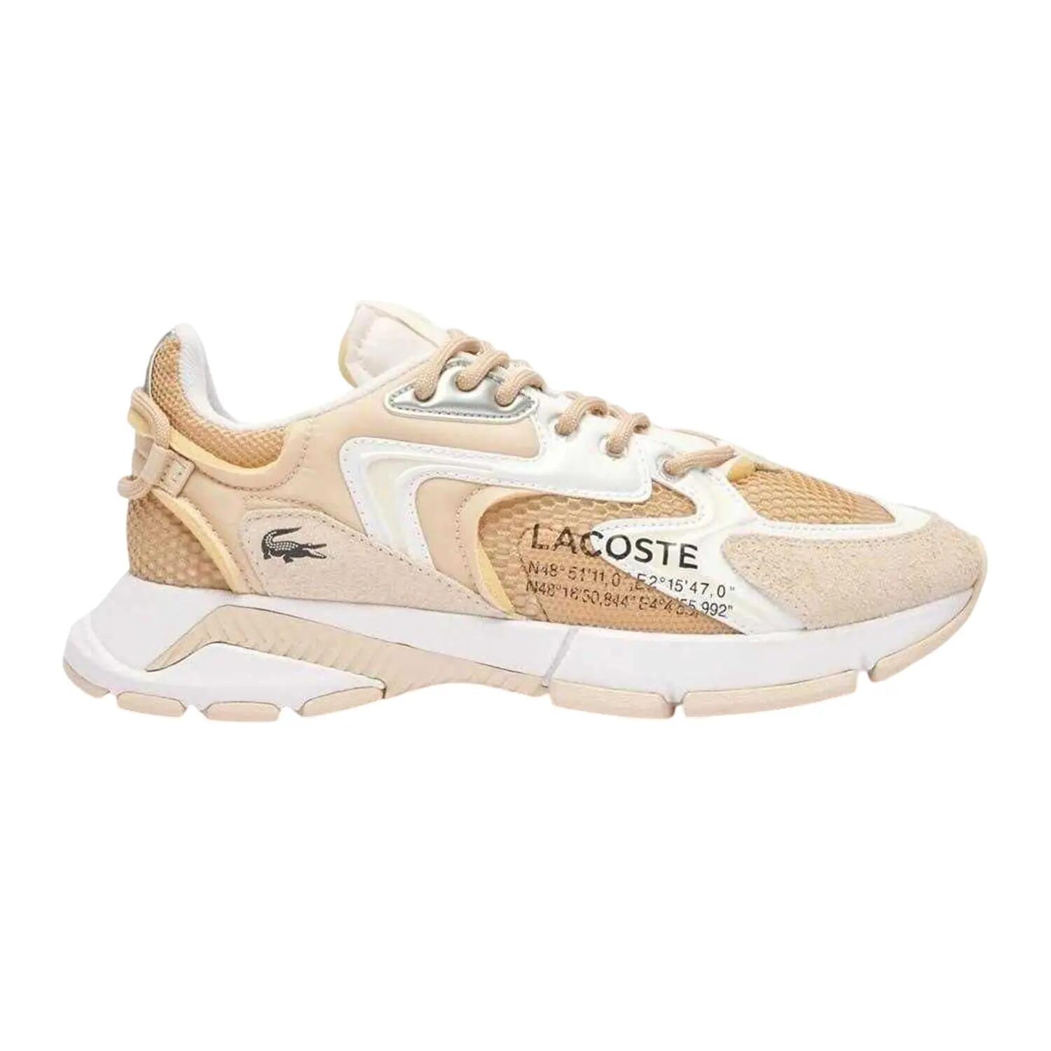 Mens L003 Neo Leather Trainers (Tan/White) 3/5