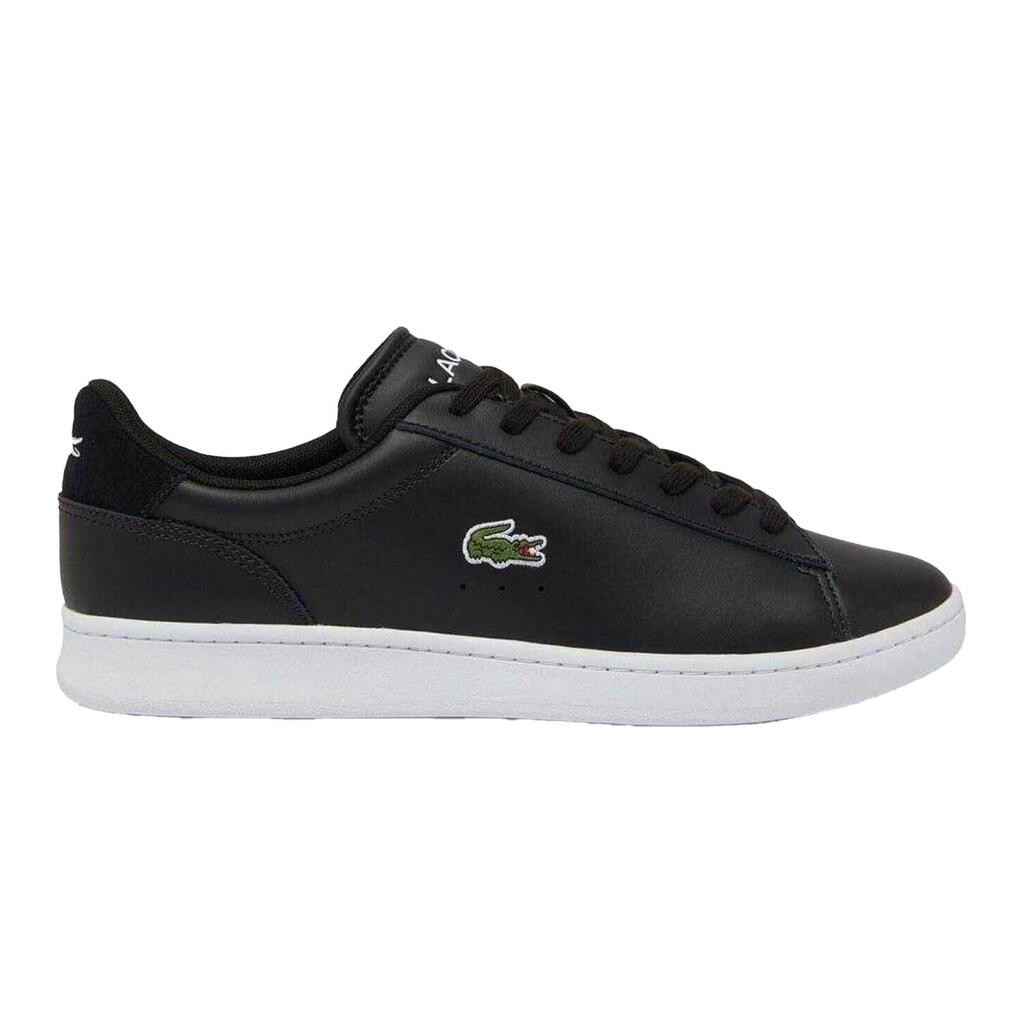 Mens Carnaby Leather Flat Trainers (Black/White)