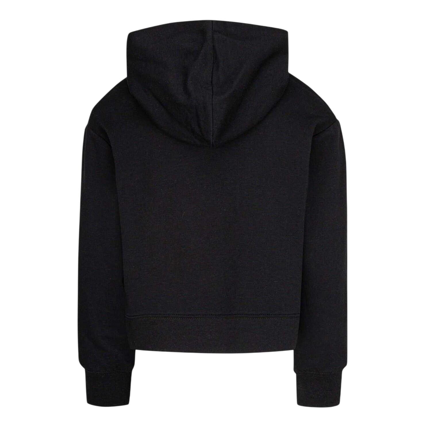 Air Jordan cropped hoodie met lange mouwen voor dames (regular fit) (Zwart/Wit) 2/2