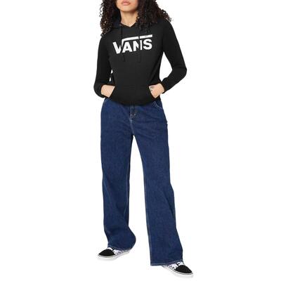 Dames logo hoodie (zwart)