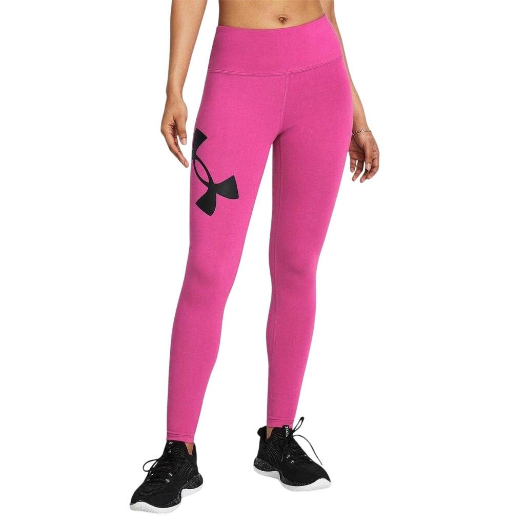 Womens/Ladies Campus High Waist Leggings (Pink/Black)