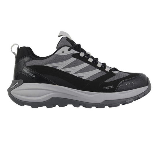 Zapatillas Deportivas de Cuero Nano X3 Plano para Hombre Gris, Negro