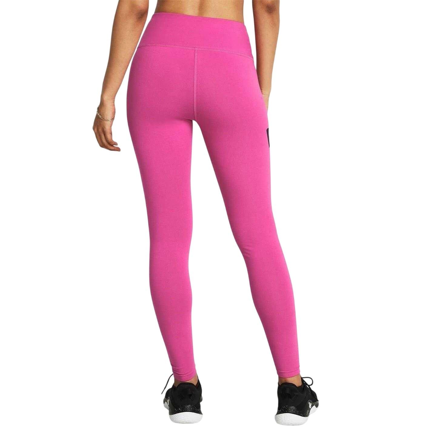 Legging met hoge taille voor dames, Campusmodel (Roze/Zwart) 3/6