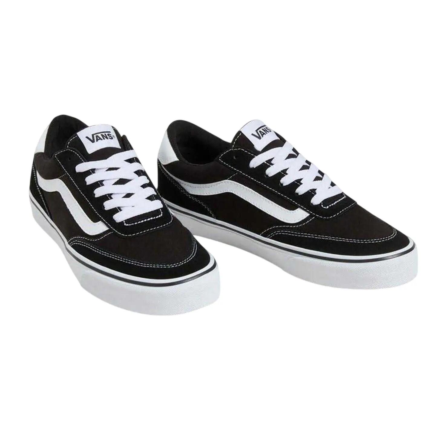 Zapatillas Deportivas de Lona Brooklyn para Hombre Negro, Blanco 2/5