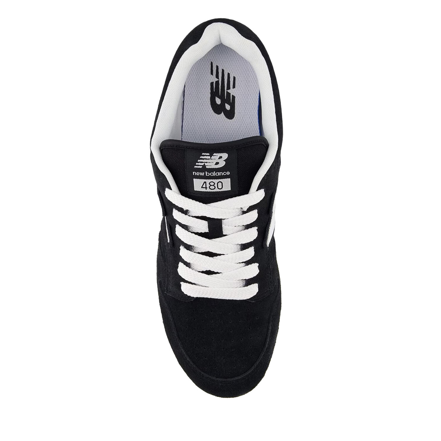Scarpe Sportive PelleUomo New Balance BB480IGB Nero Bianco 3/5