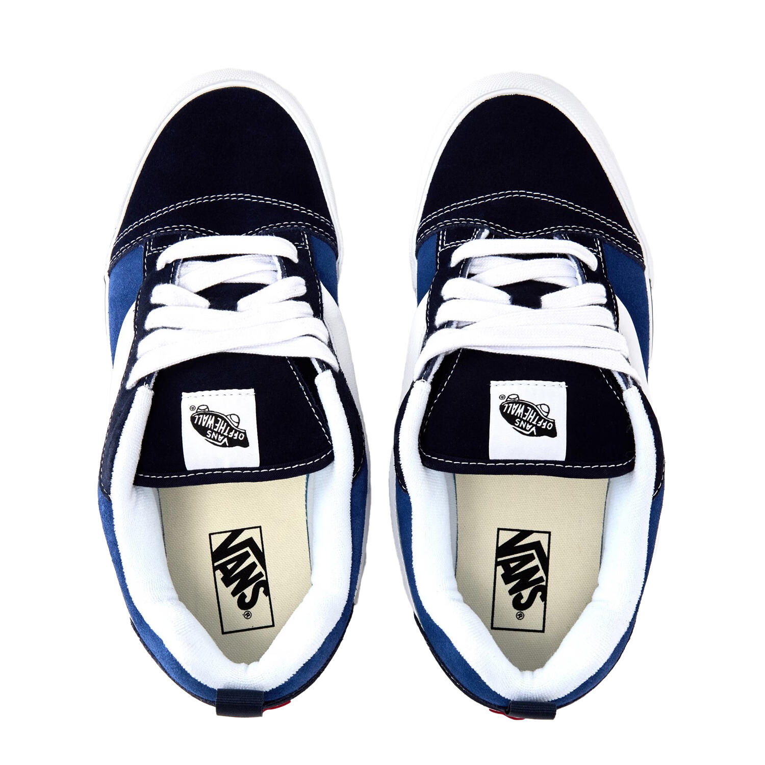 "Knu Skool" Wattiert SkaterSchuhe für , Wildleder Herren Marine/Weiß 3/5