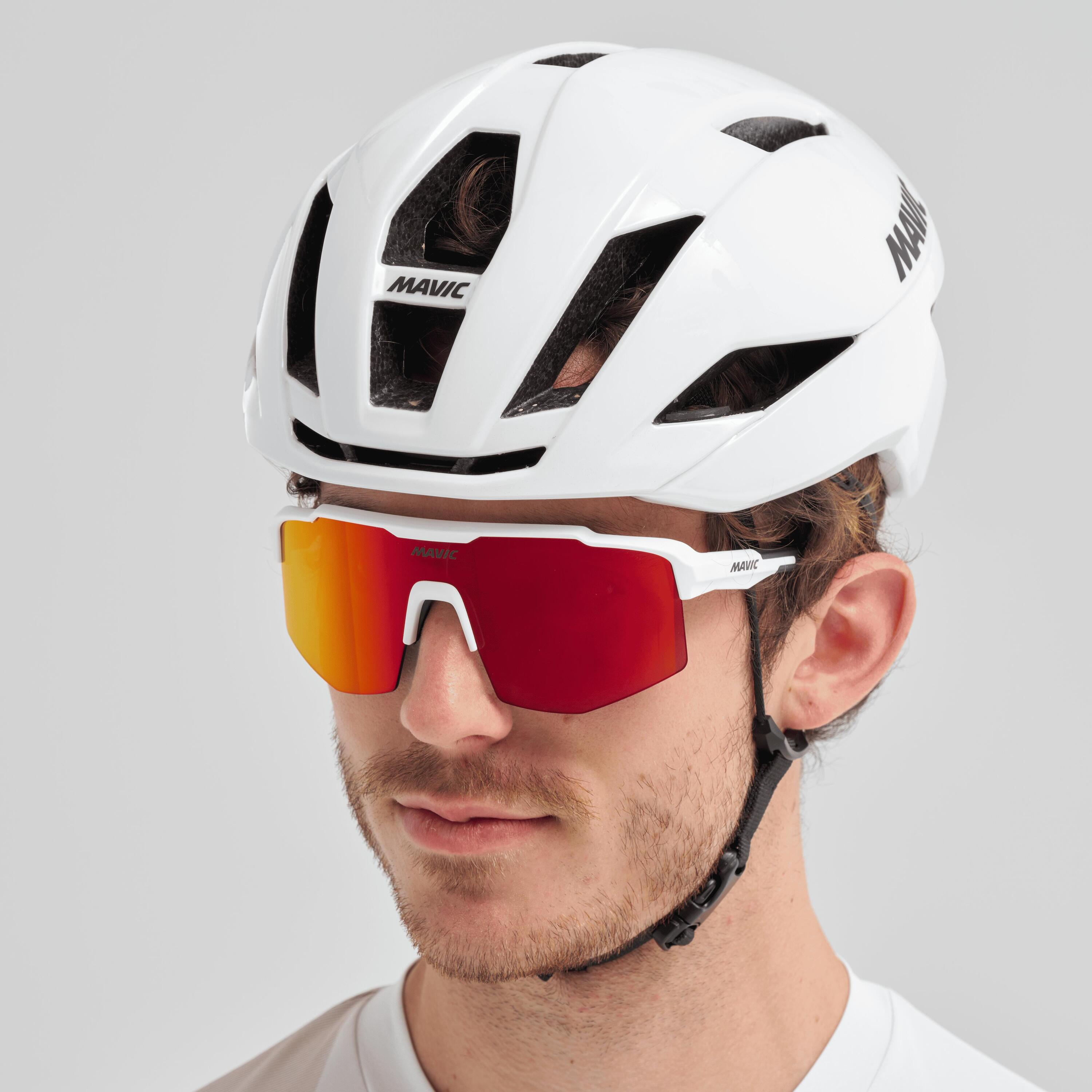 Occhiali Mavic Shield Bianco/Rosso 5/5