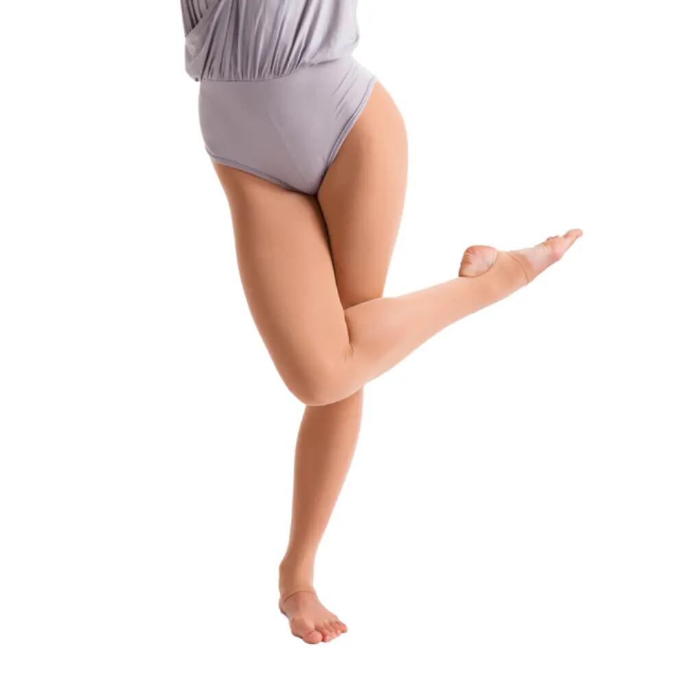 Collant Da Danza Con Staffa (1 Paio) Donna Silky Marrone Chiaro 3/4