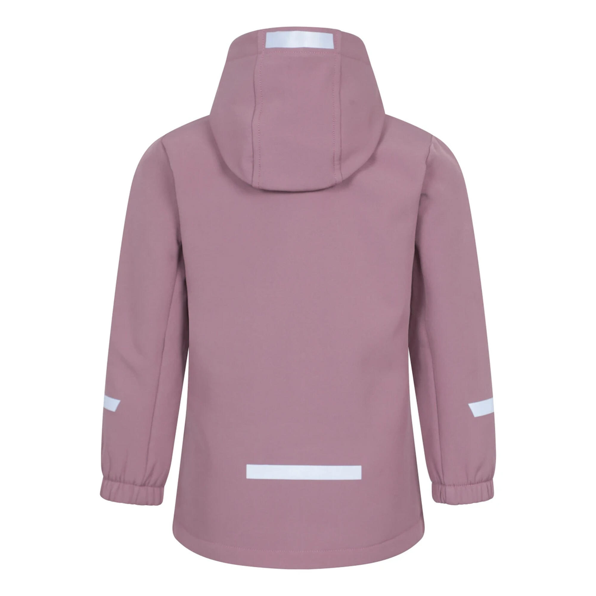 "Huxley" Softshelljacke Reflektierend für Kinder dunkellila 2/4