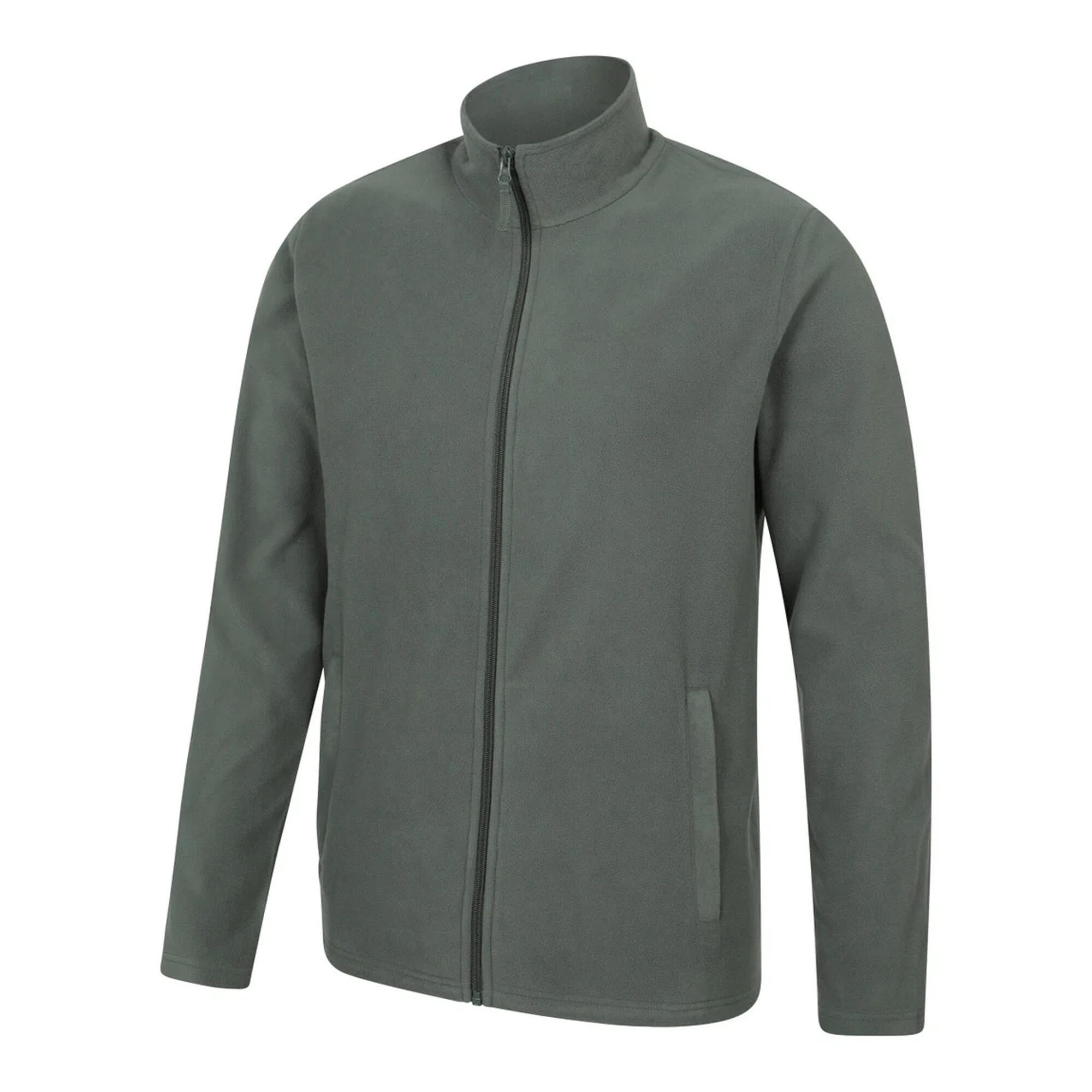 Mens Camber Fleece Jacket (Khaki Green) 3/4