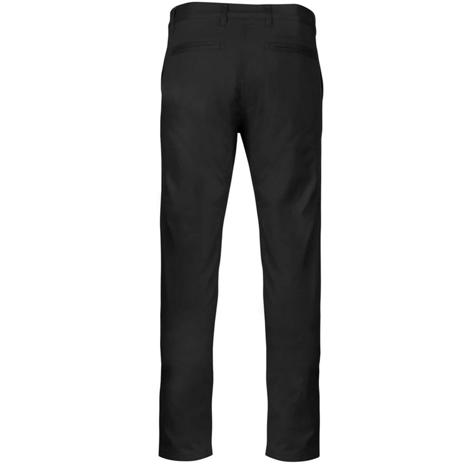 Chino Hose Herren Schwarz 2/3