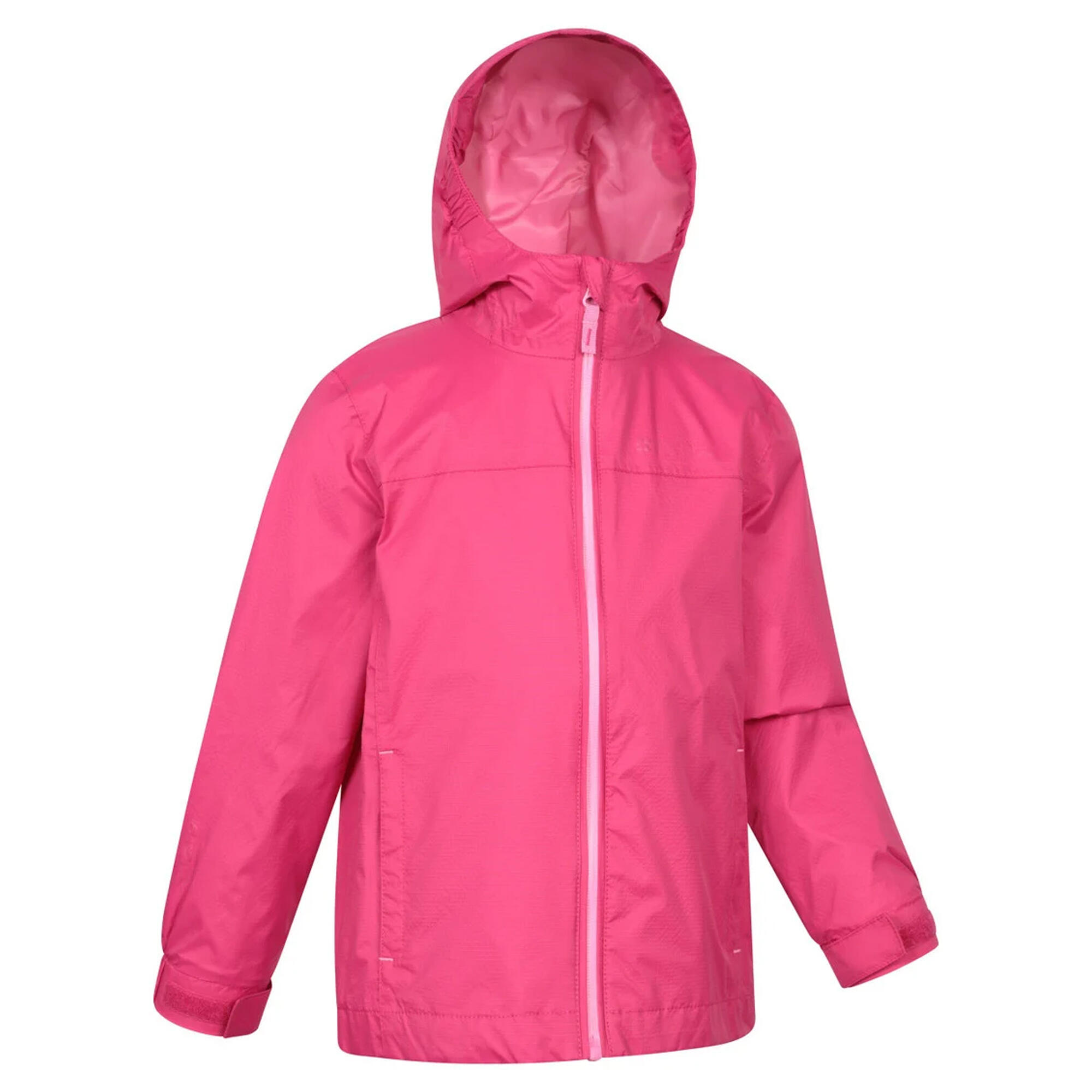 Childrens/Kids Torrent Waterproof Jacket (Dark Pink) 4/4