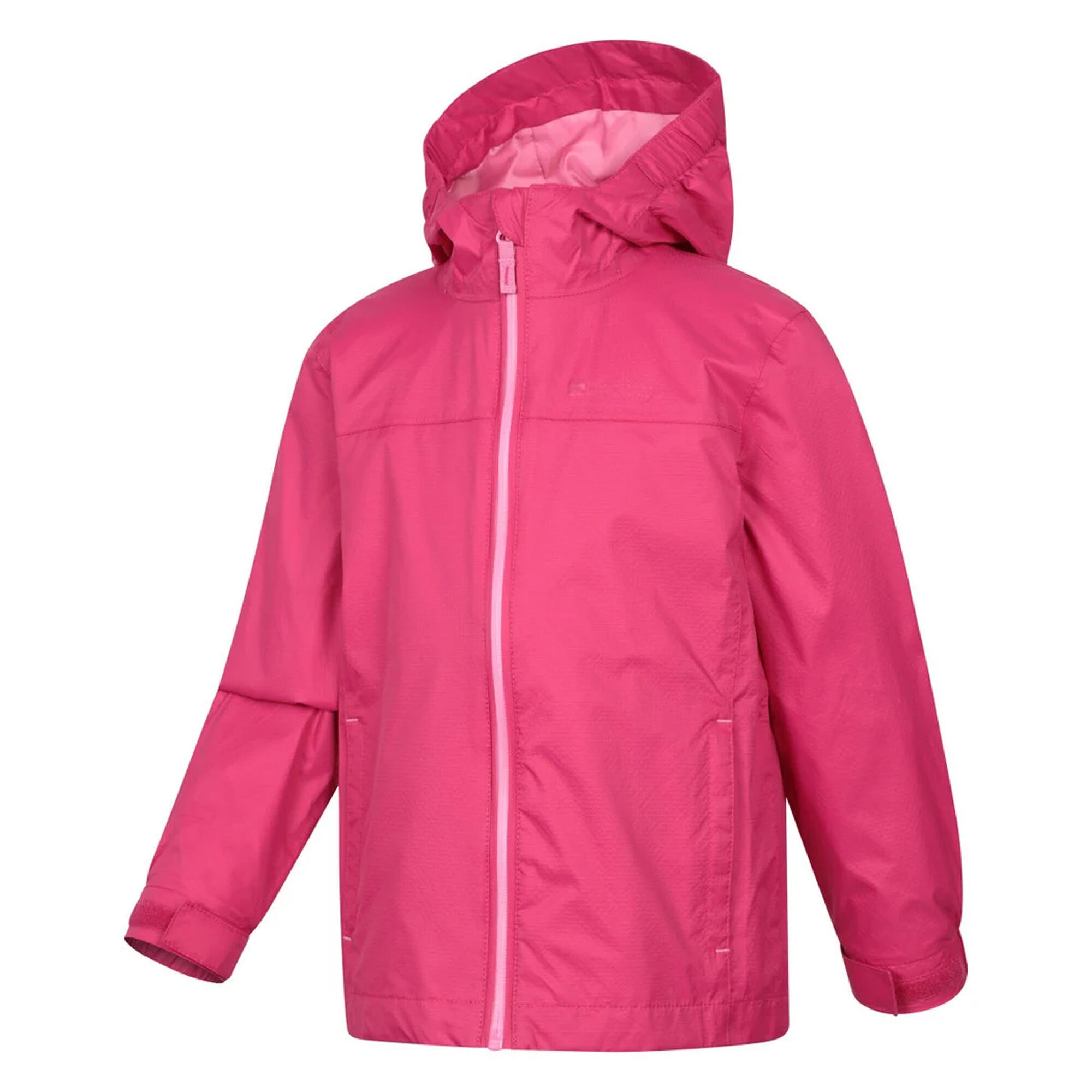Childrens/Kids Torrent Waterproof Jacket (Dark Pink) 3/4