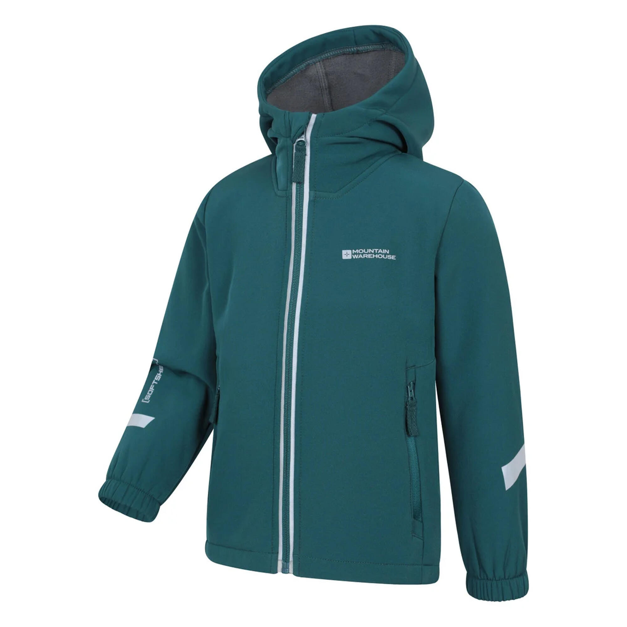 "Huxley" Softshelljacke Reflektierend für Kinder Blau 3/4