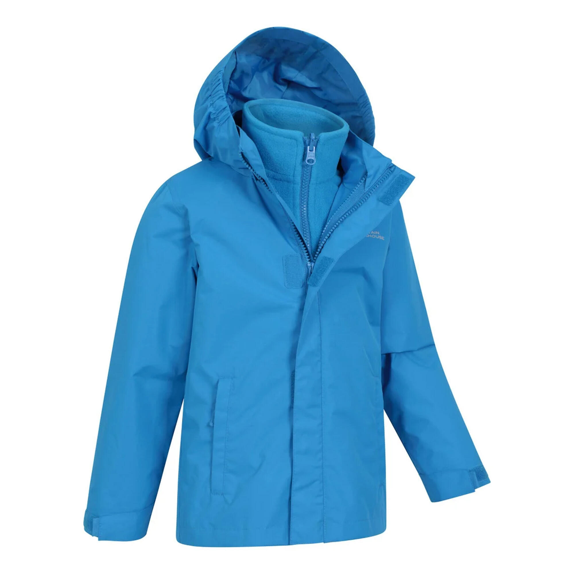"Fell" Jacke für Kinder Leuchtend Blau 4/4